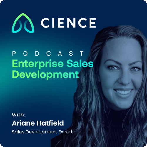 Ariane Hatfield appears on the Enterprise Sales Development podcast