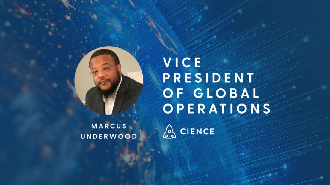 CIENCE Appoints Marcus Underwood as a New Vice President of Global Operations