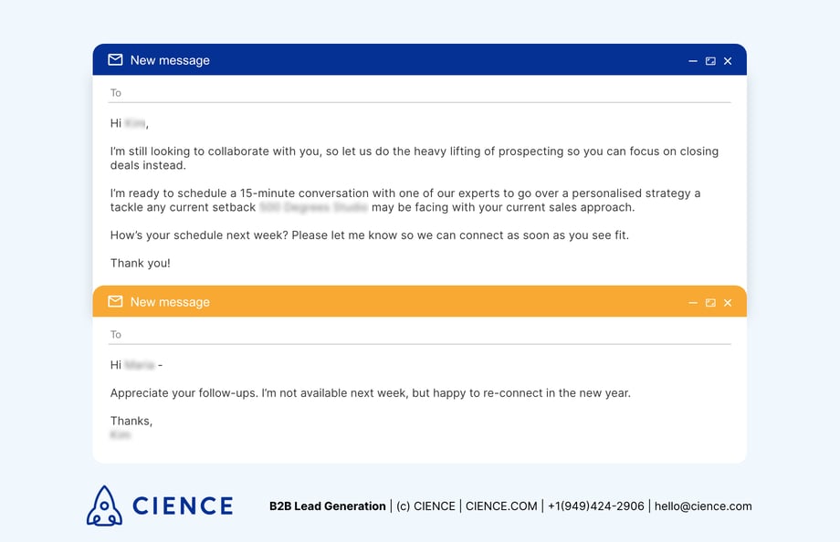 example of a sales email that gets response from prospect