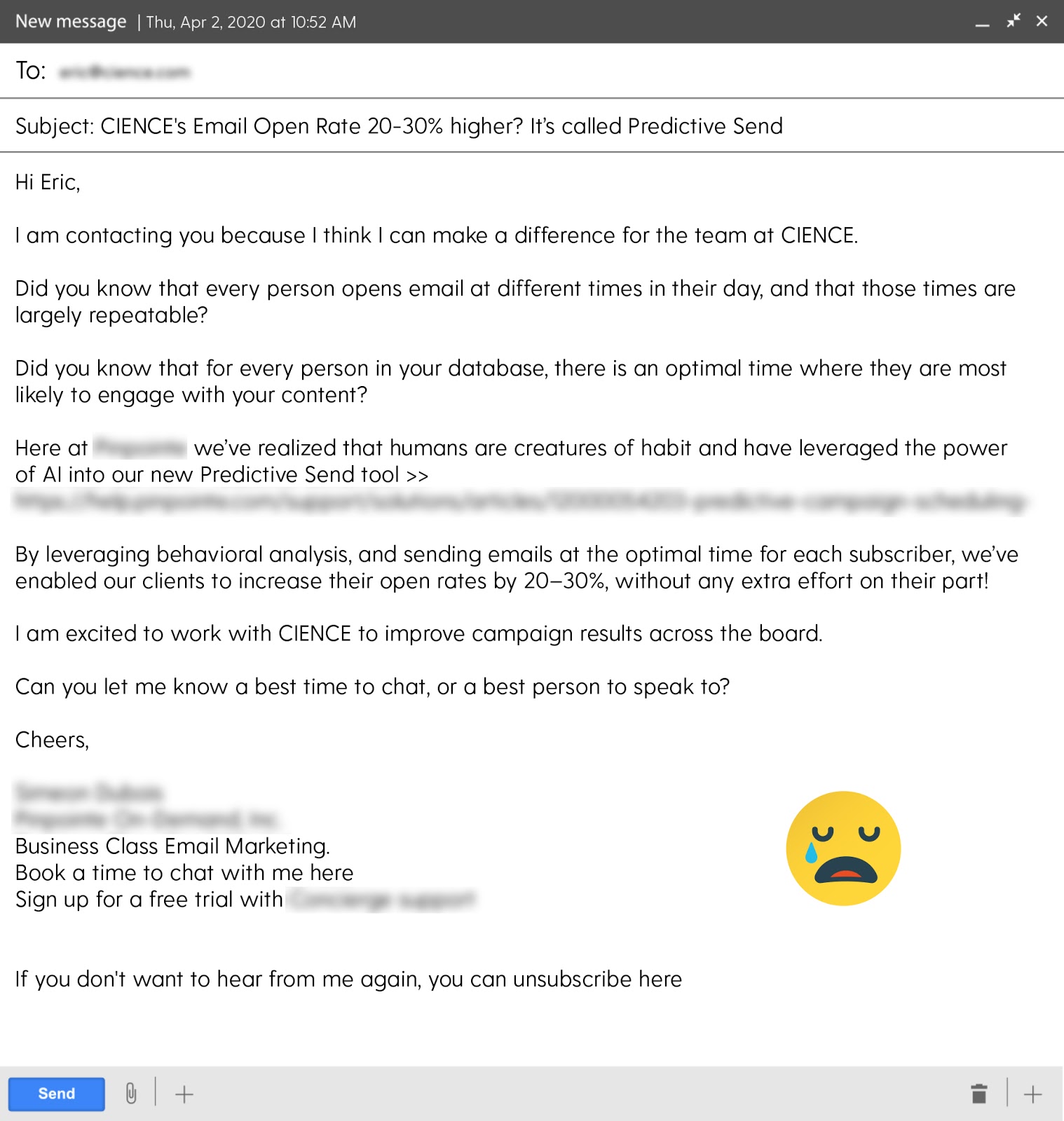 The Worst Cold Email Ever! Bad Sales Email Example