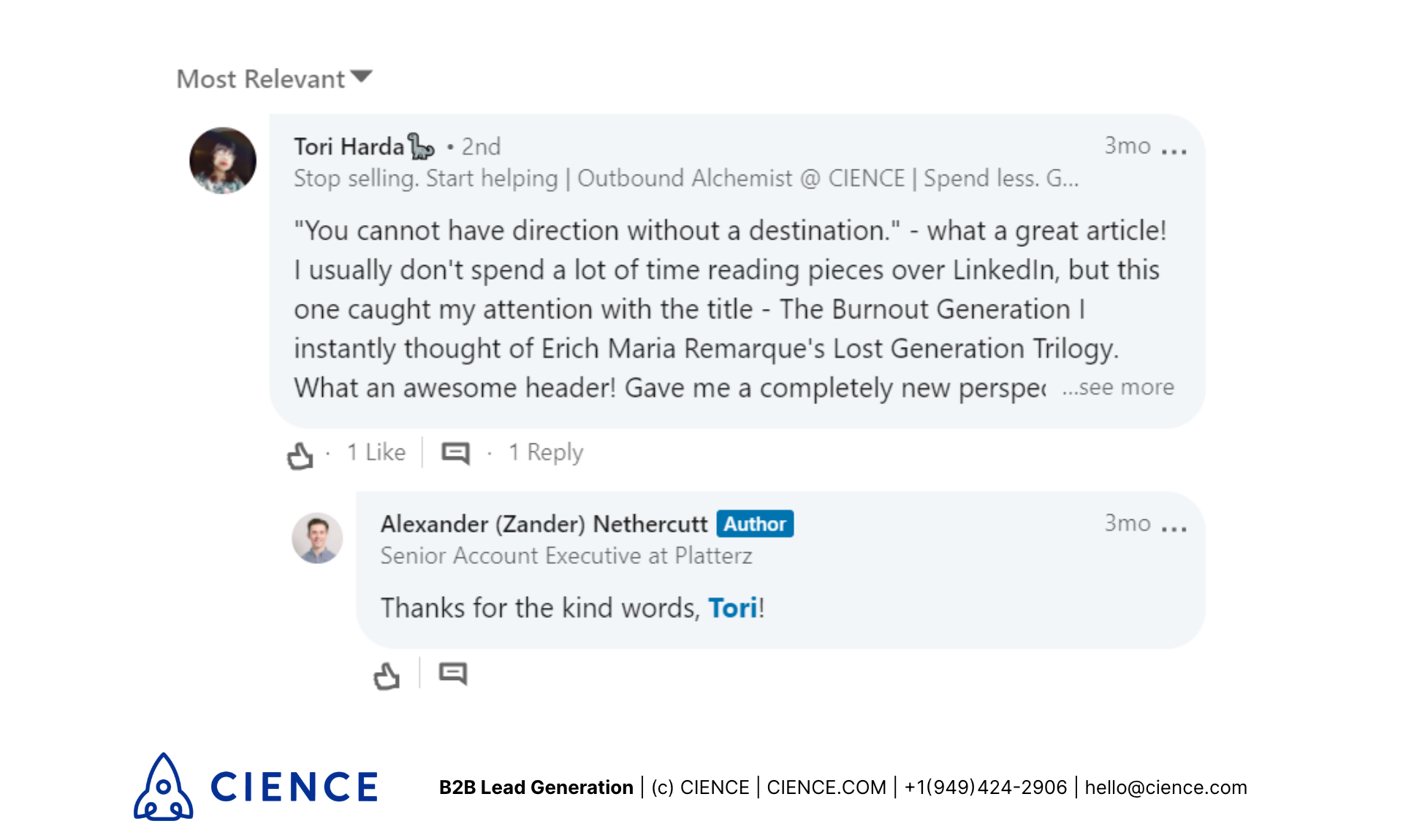 Sample follow-up message to prospective client on LinkedIn